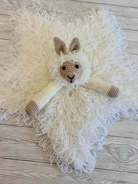 Llama Lovey Crochet Pattern - Lola & Luis Security Blanket PDF Pattern - Crafting Happiness product image (4)