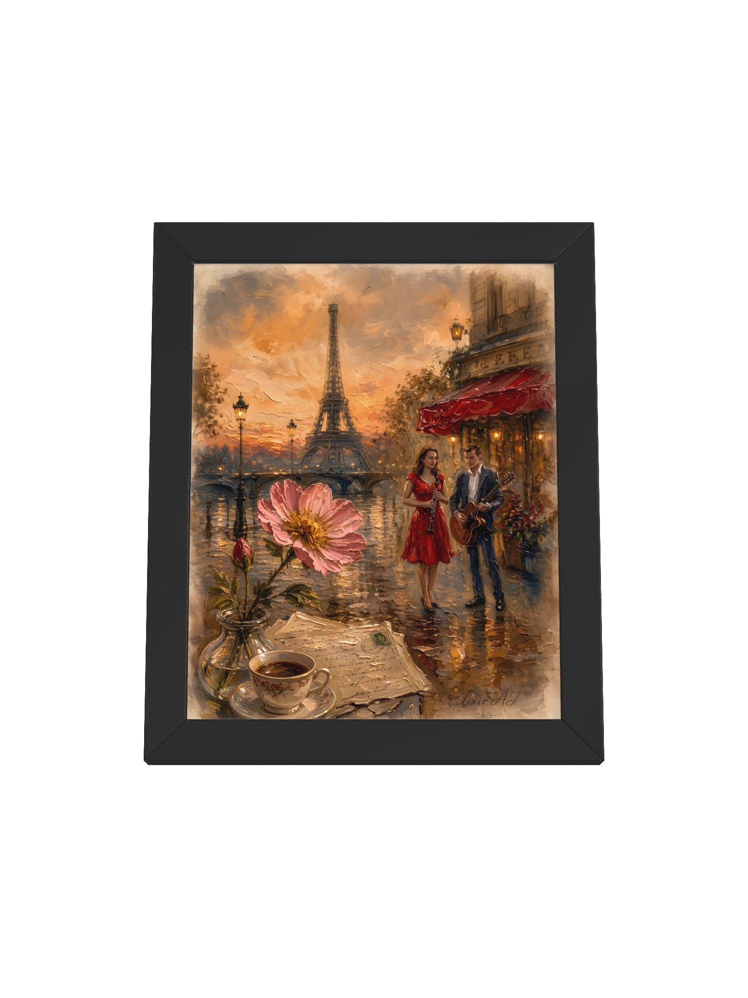 Petite Fleur – Framed Romantic Paris Wall Art by Elixir AJ product image (2)