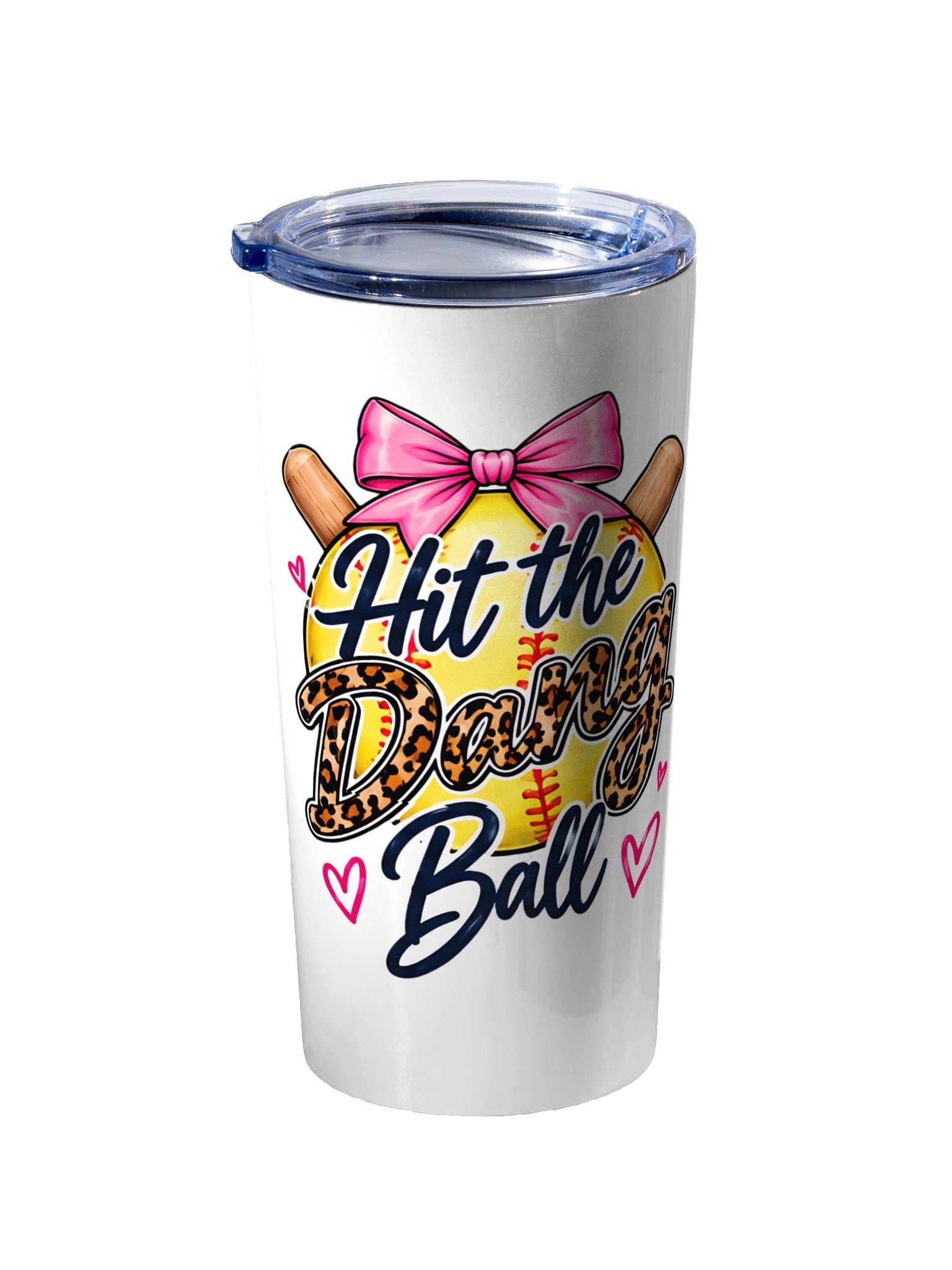 Hit the Dang Ball Tumbler | 20oz Funny Softball Mom Cup product image (2)