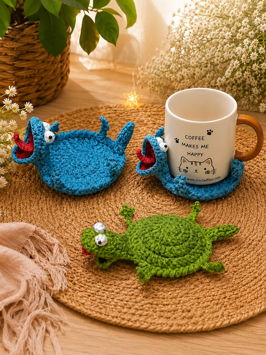 Tom Lizard Coaster Crochet Pattern product image (3)