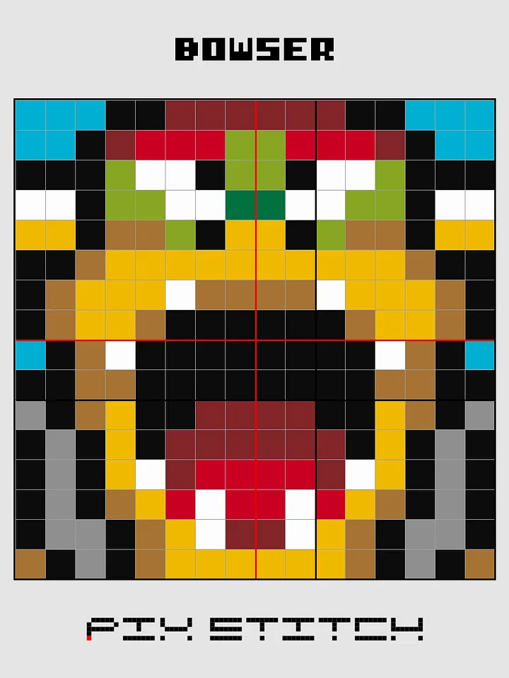 Bowser Pixel Art product image (2)