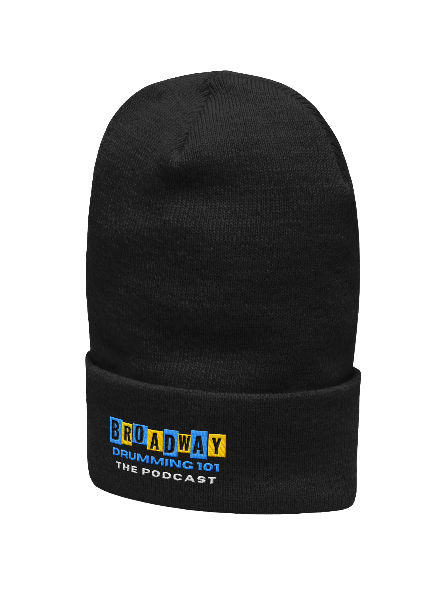 Broadway Drumming 101 Embroidered Beanie – Warm, Soft, and Gig-Ready product image (2)
