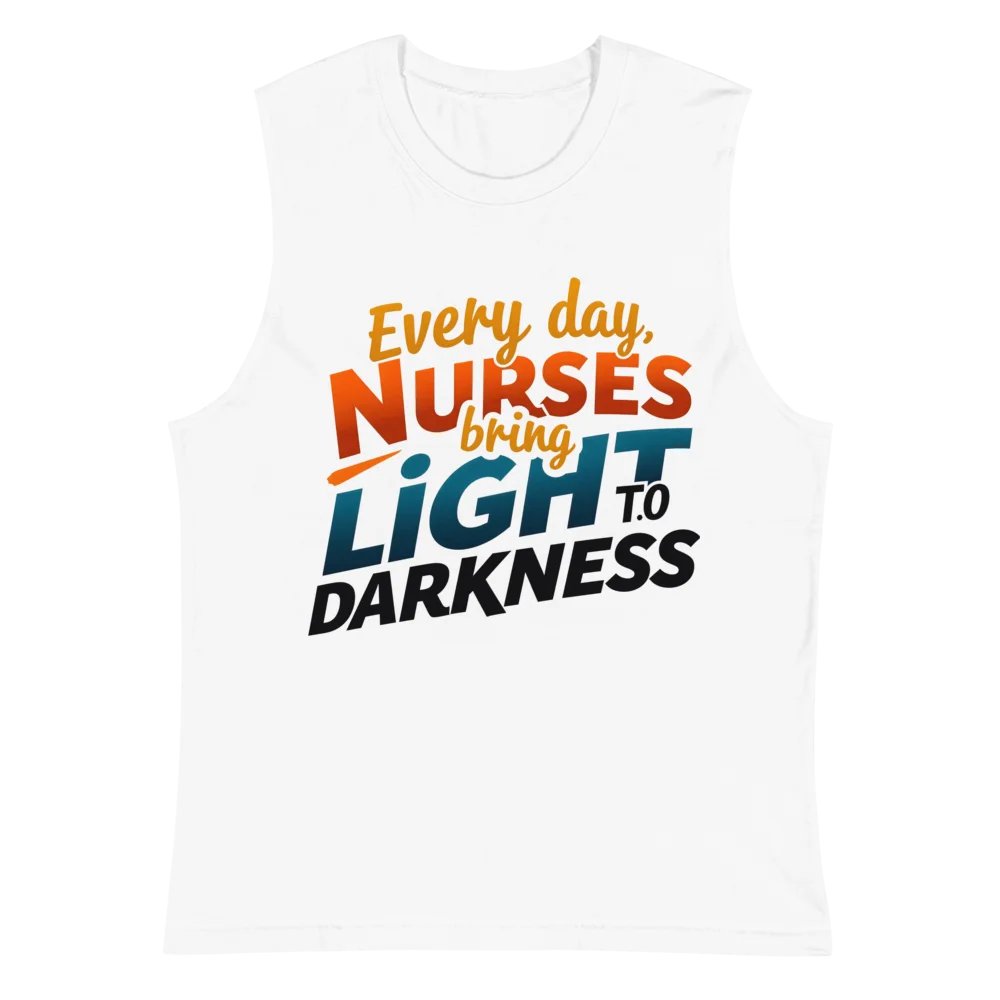 Light in Darkness Nurse Muscle Tank product image (2)