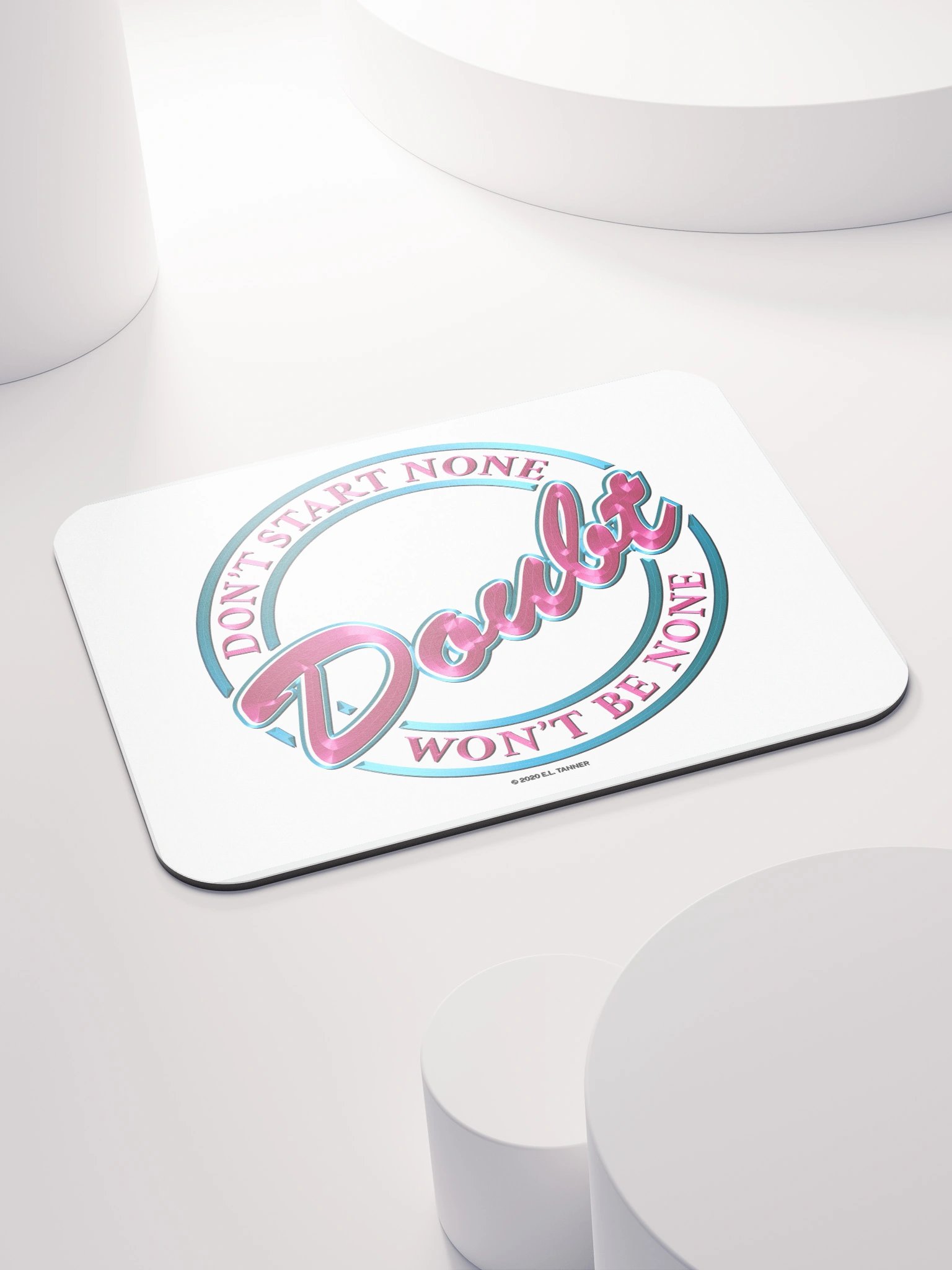 Doubt V1, Pink Mouse Pad BV product image (4)