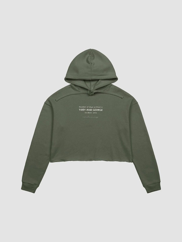 Toby and George Incident Crop Hoodie - Dark Colours product image (1)