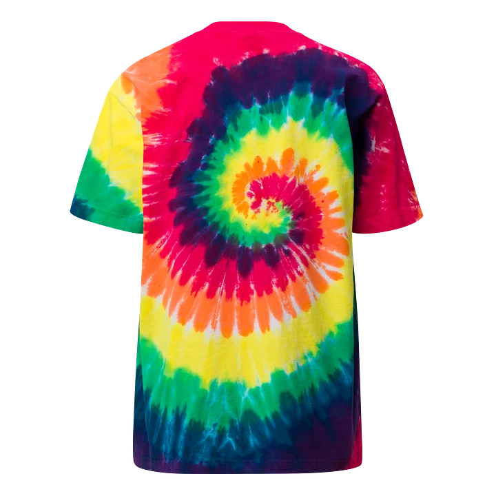 embroidered small white logo on tie dye T (runs large) product image (2)