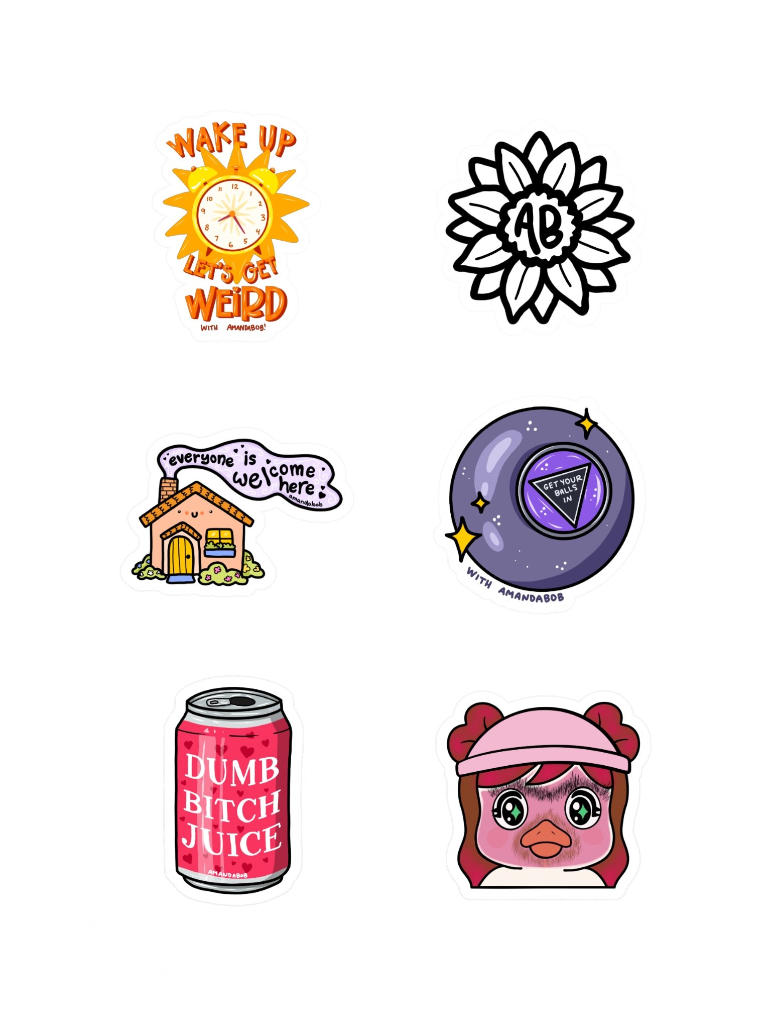 Amandabob Sticker Sheet product image (3)