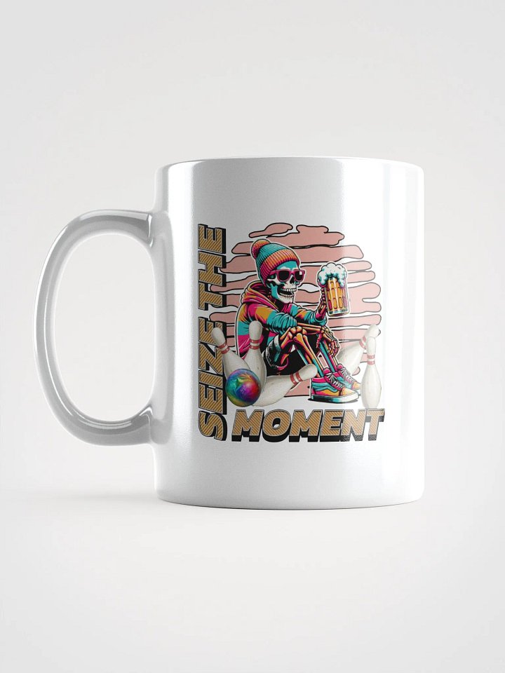 Seize the Moment Skeleton Beer Bowling Mug product image (1)