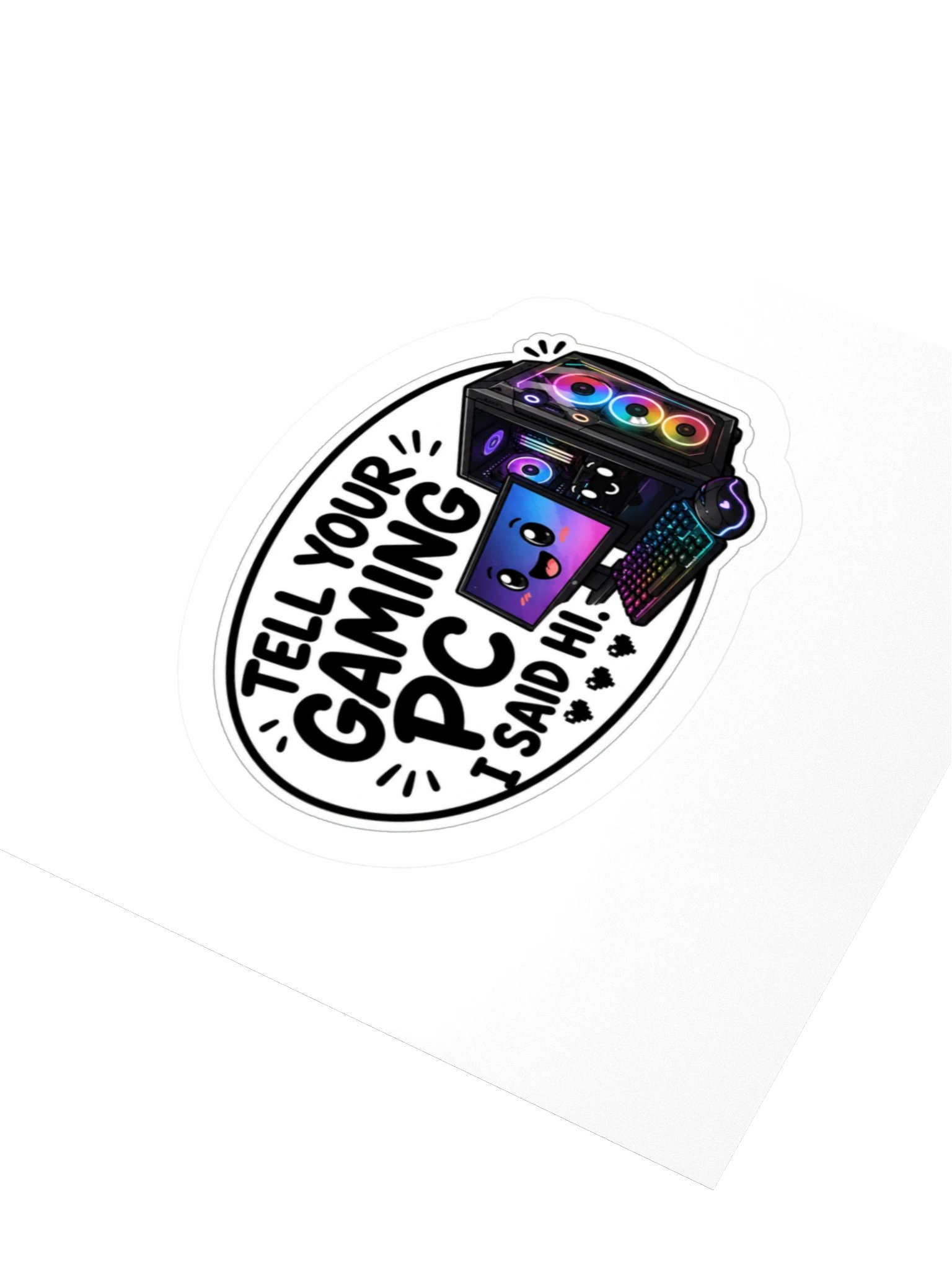 Gaming PC Kiss Cut Sticker product image (3)