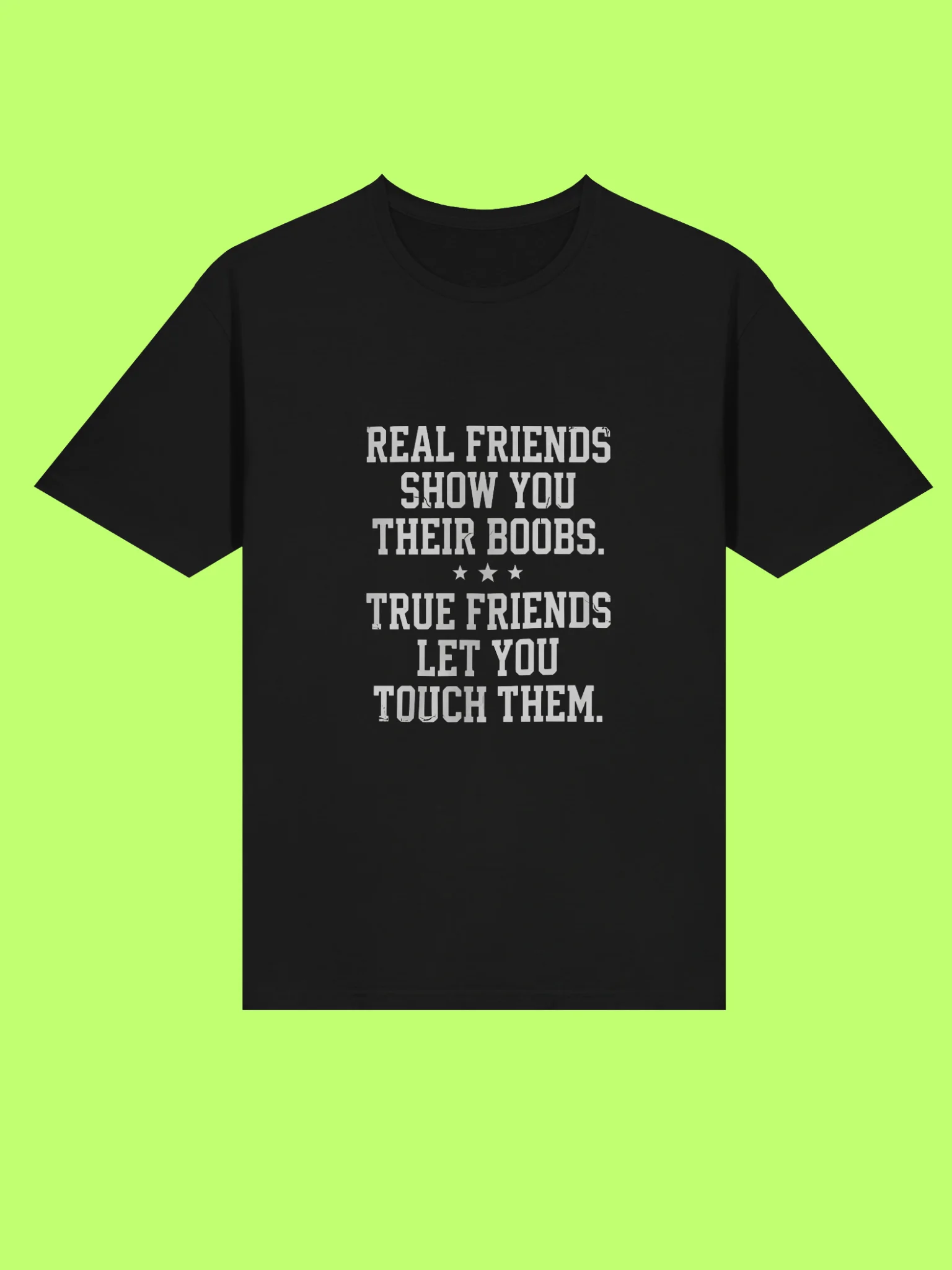 Real Friends Show You Their Boobs Funny Bachelor Party Shirt product image (211)