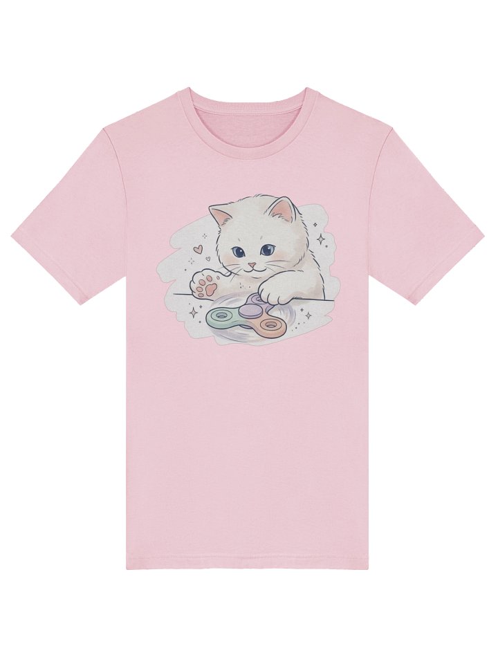 "Cozy Curiosity" Spinner Cat T-Shirt product image (1)