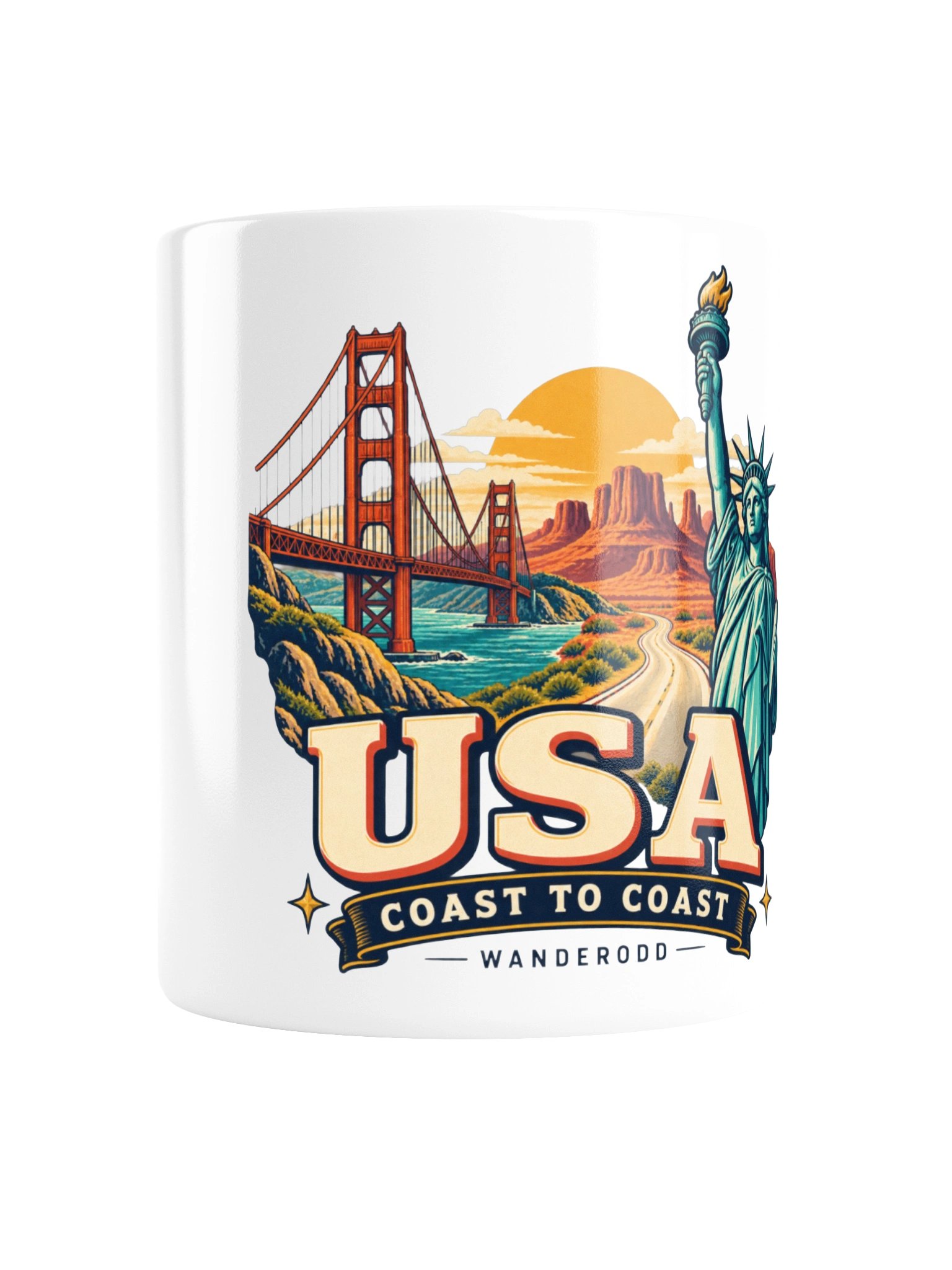 USA Coast to Coast – Ceramic Coffee Mug product image (1)