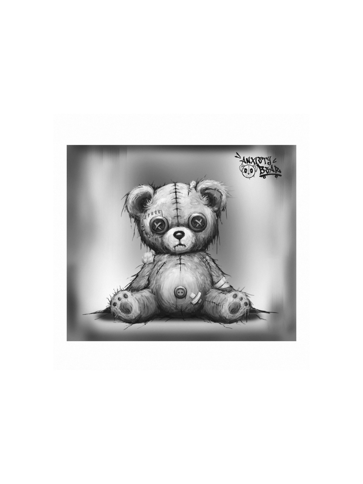 Anxiety Bear Spooky Poster product image (2)