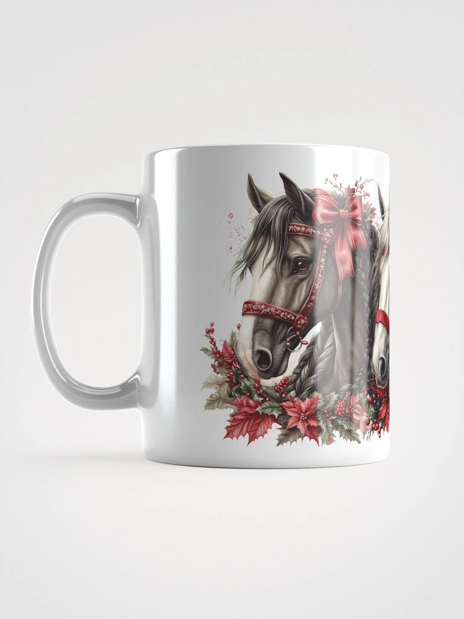 Holiday Horses White Glossy Mug product image (6)