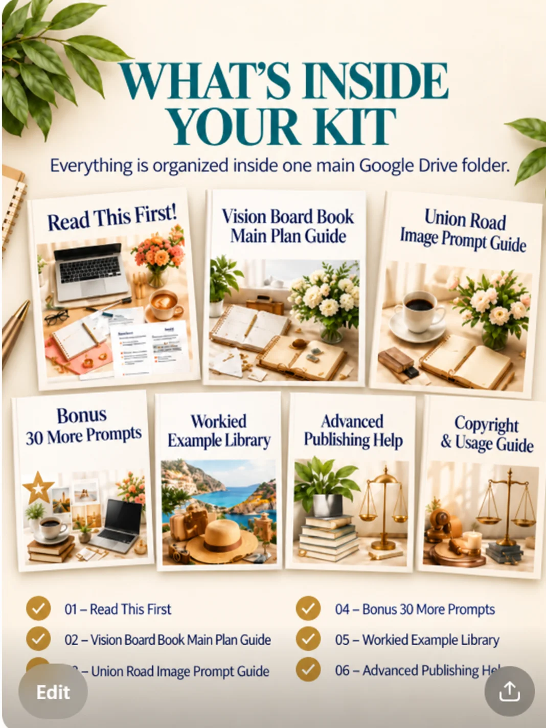 Clip Art Vision Board Book Planning Kit product image (2)
