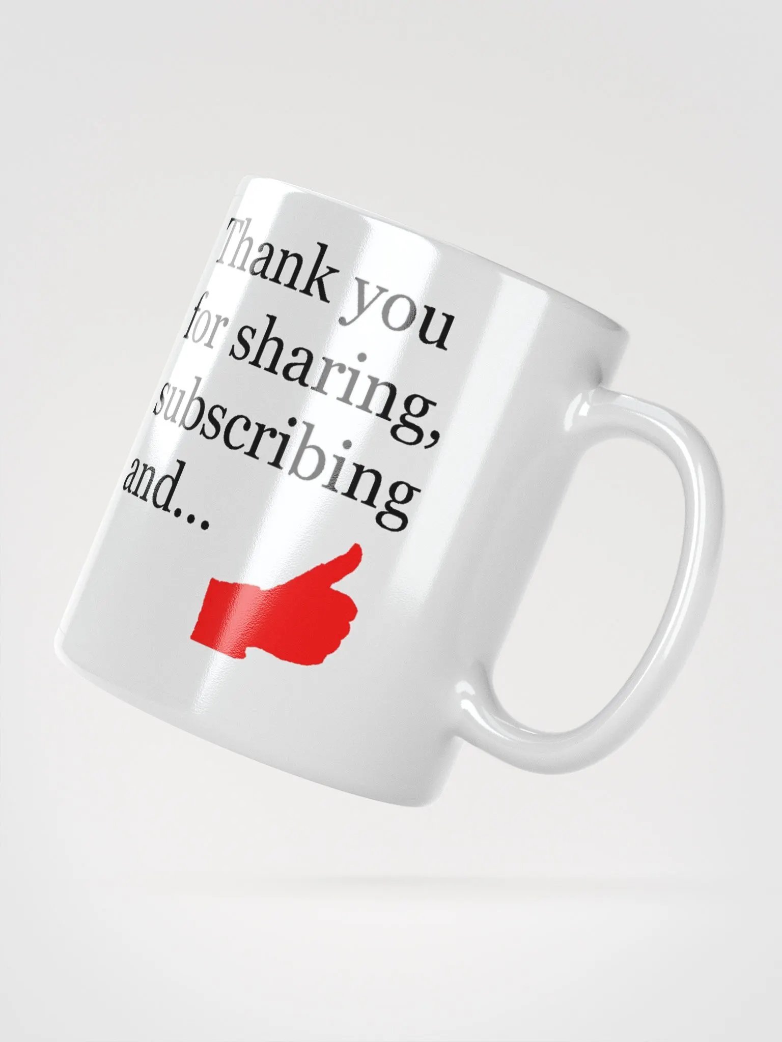 Polite-Thank you for sharing, subscribing etc Lefthander product image (3)