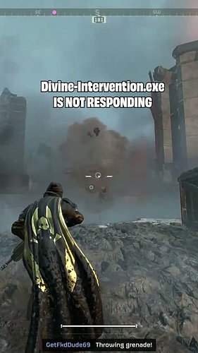 Divine-Intervention.exe has stopped responding #helldivers2 #gaming #helldivers #funny