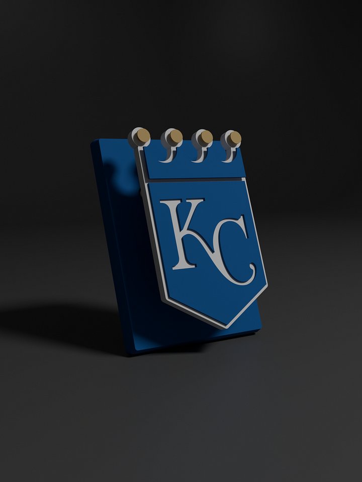 Kansas City Royals 3D Printed Floating Logo Sign (Digital File Only) product image (1)