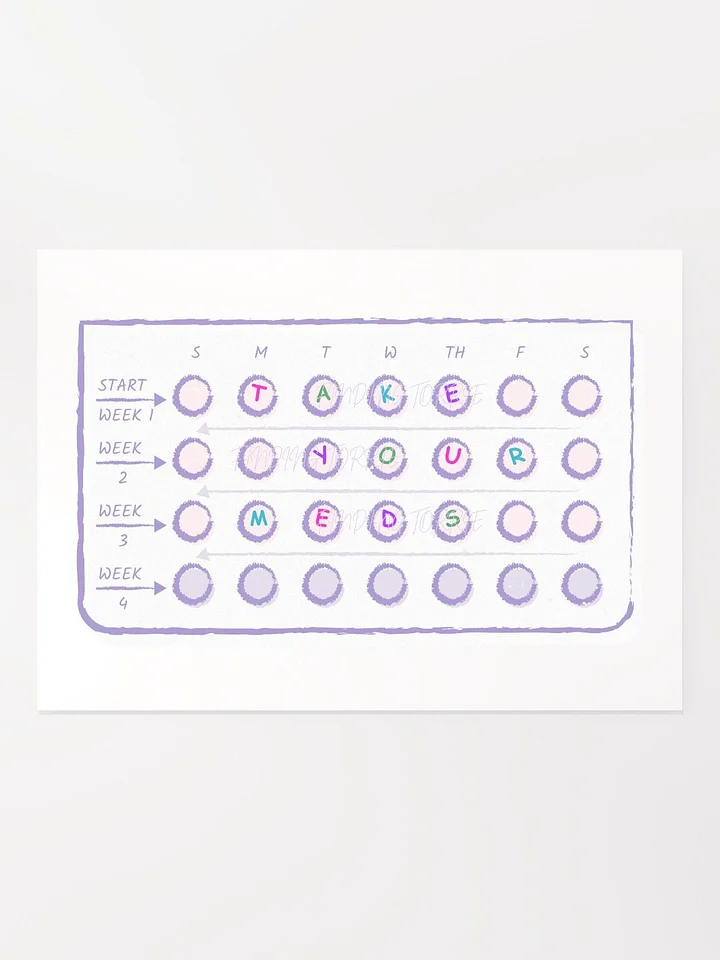 5x7 TAKE YOUR MEDS print product image (1)