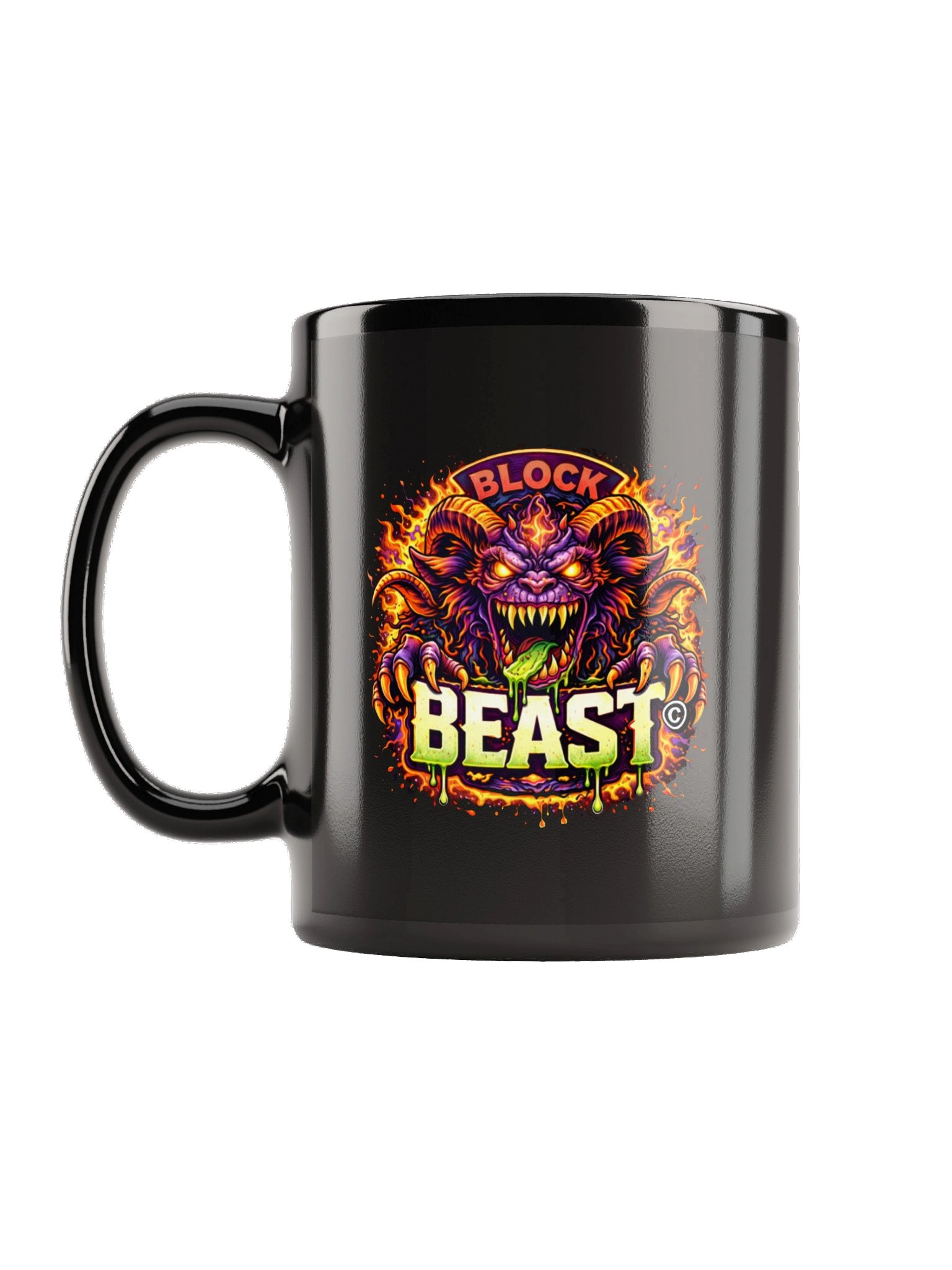 BLOCK BEAST — Neon Fury Mug product image (1)
