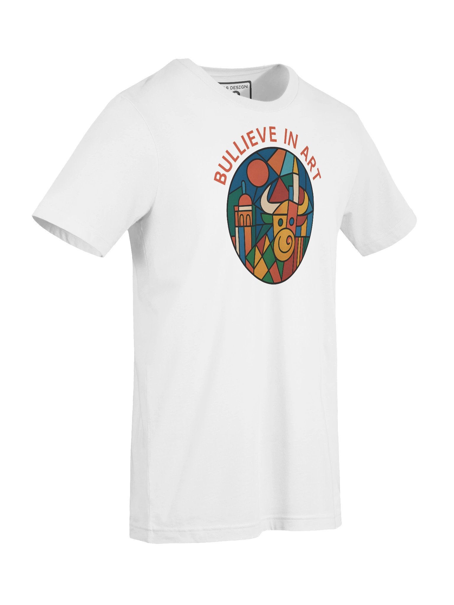BULLIEVE IN ART – Bold Geometric Bull Tee by M-Art & Design product image (105)