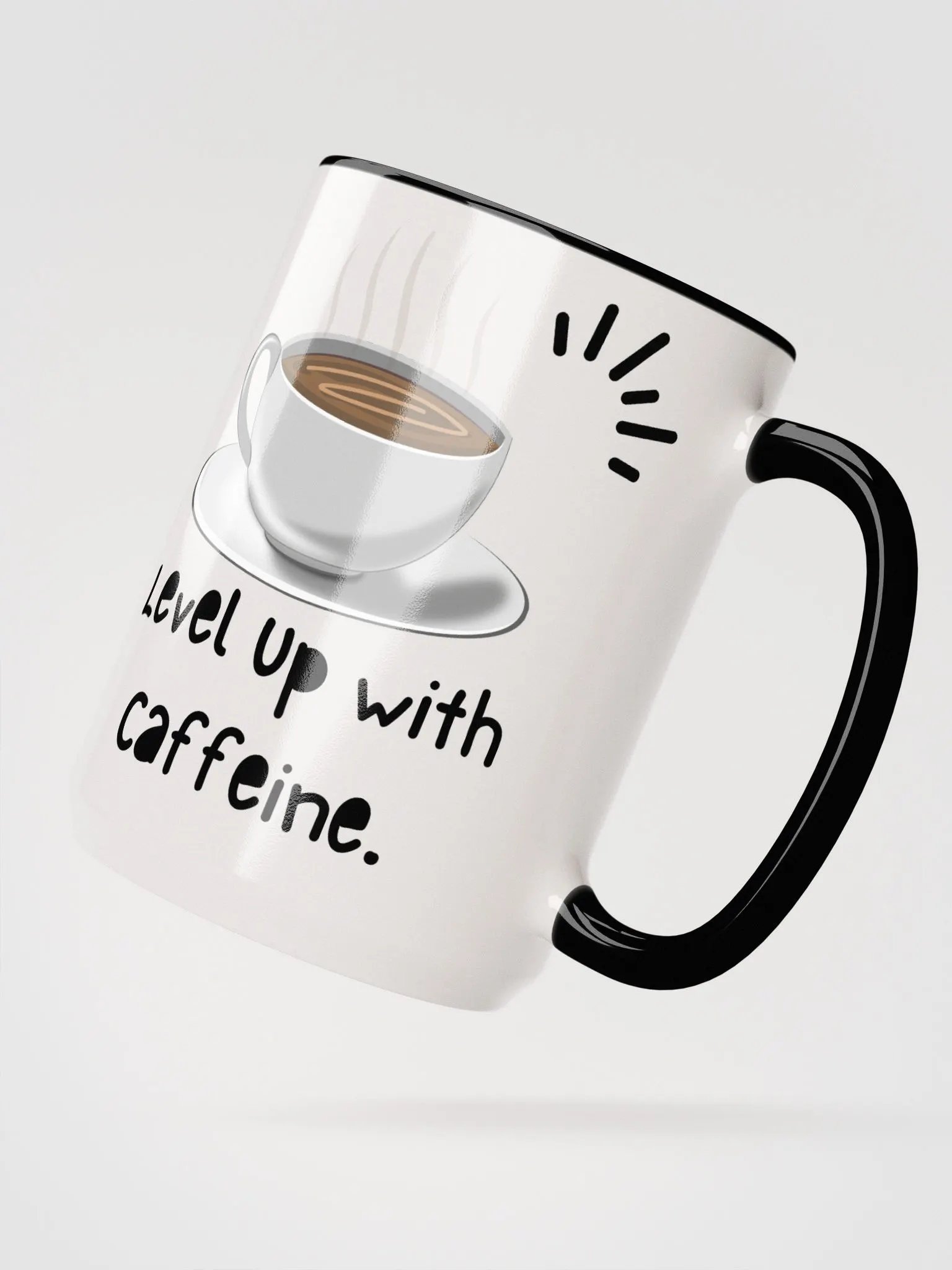 Level up with caffeine Mug product image (3)