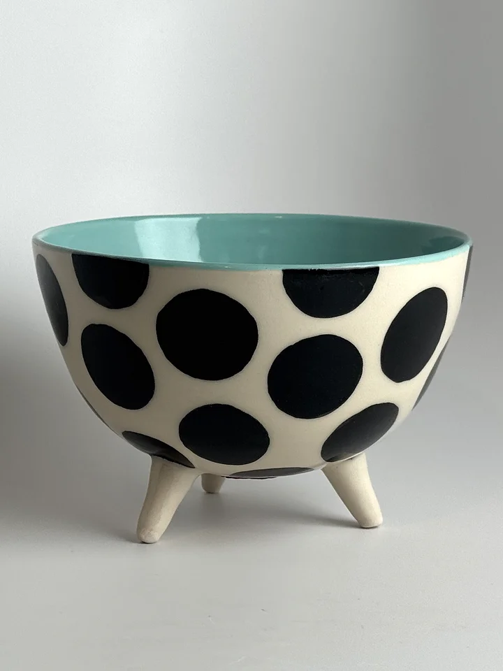 Aqua Big Dot Bowl product image (1)