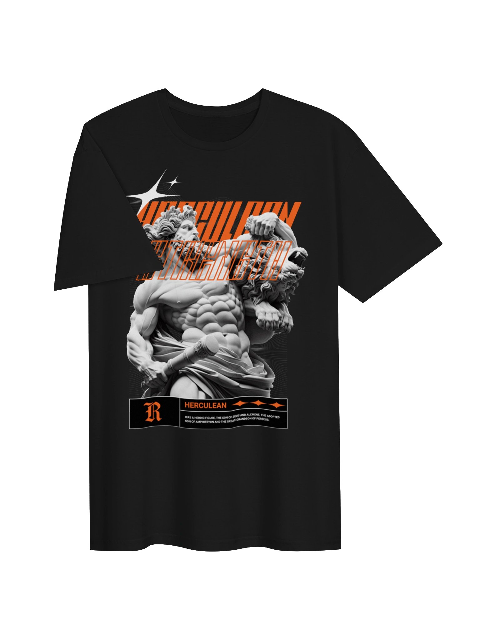 Herculean Strength Statue Graphic Unisex Softstyle T-Shirt product image (2)