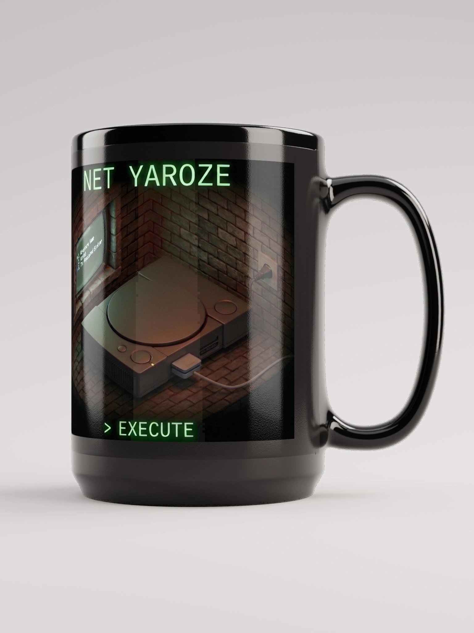 Net Yaroze Taza Negra - Accesorio Setup Gamer y Programador product image (3)