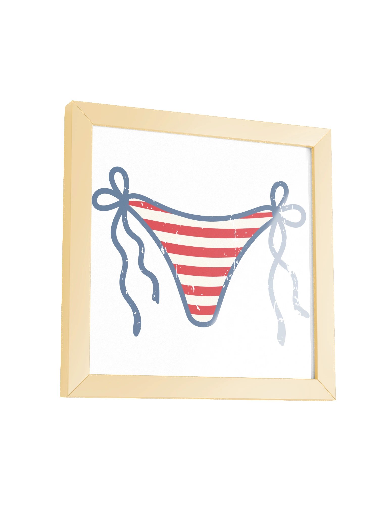 Patriotic Striped Bikini Bottom Poster product image (26)