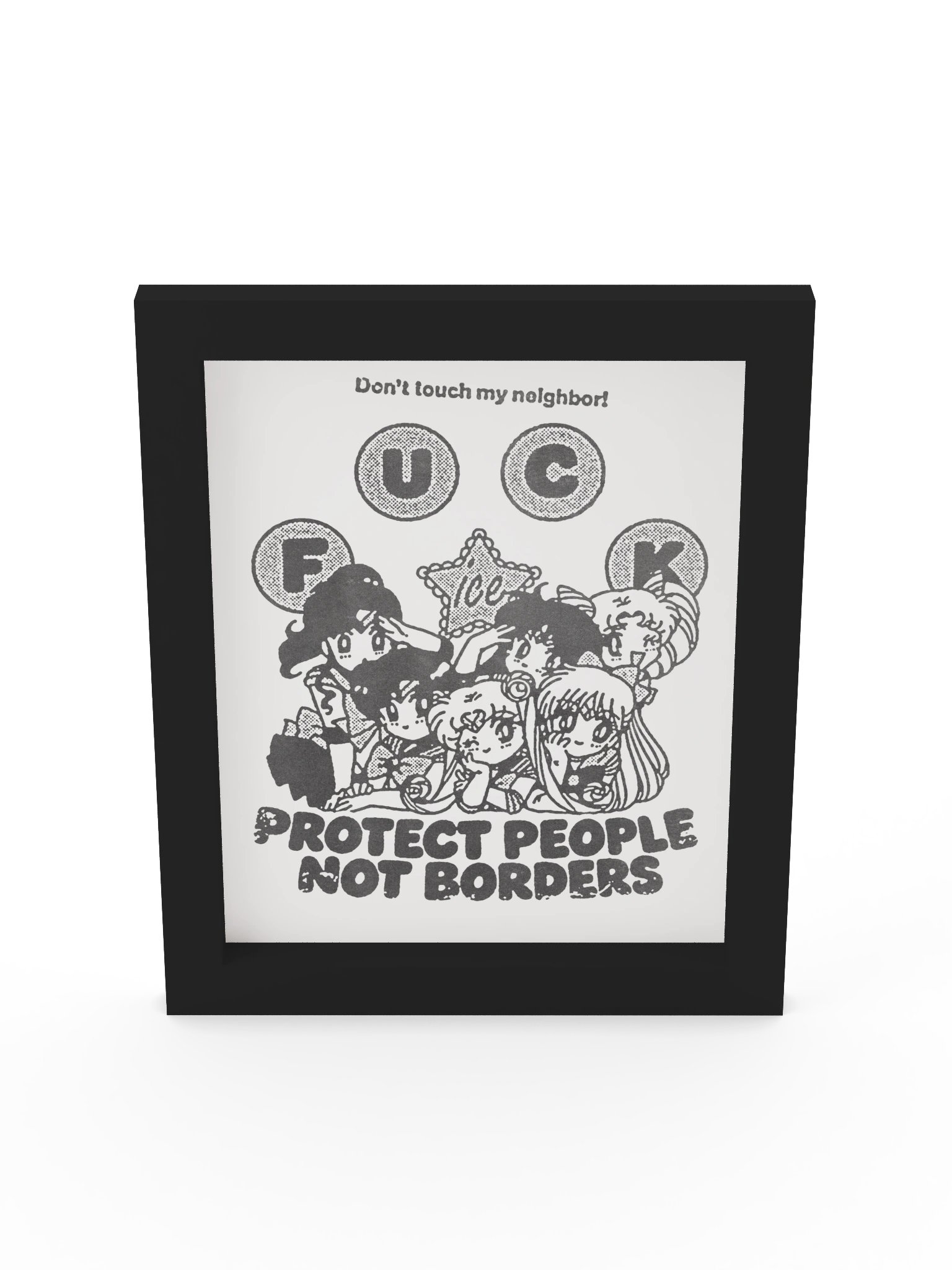 PROTECT PEOPLE ! Framed Print. product image (5)