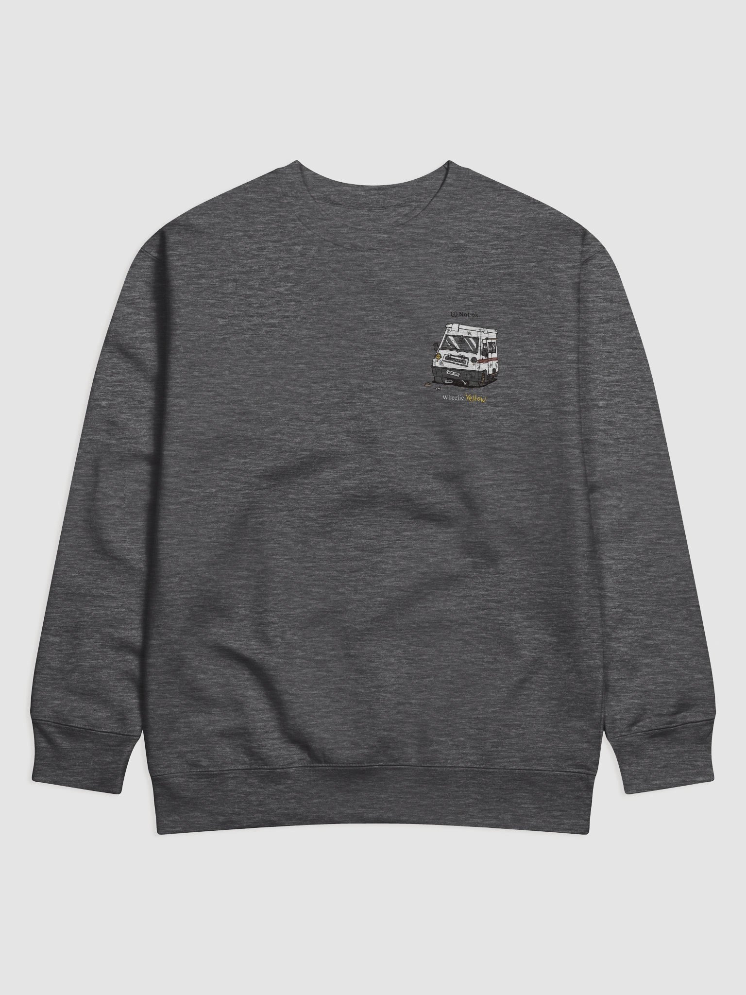 Small not-ok Wheelie Yellow sweatshirt! product image (9)