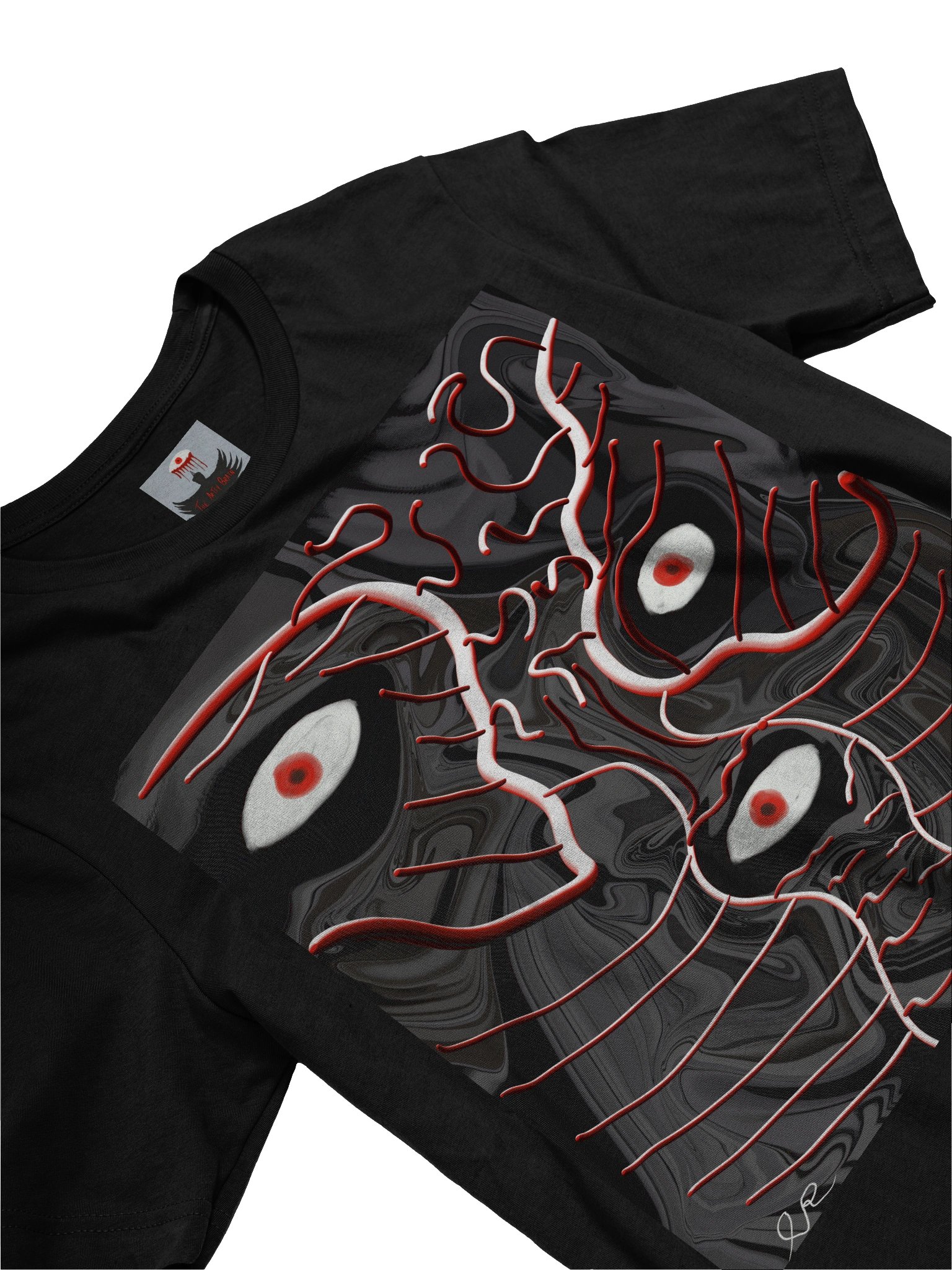 Marbled Venation Tee — The Artsy Brain x Bella+Canvas product image (3)