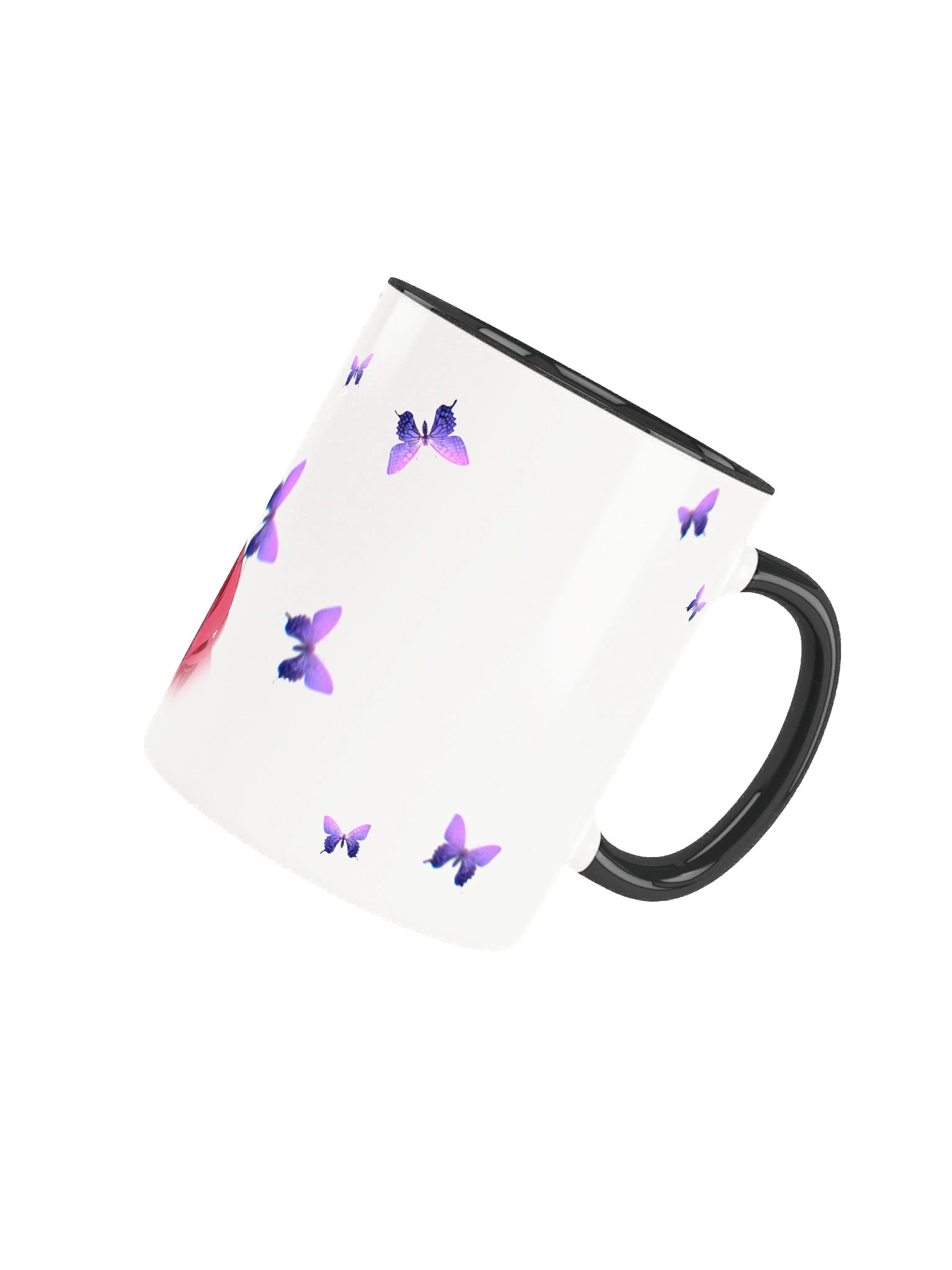 Moon Mermaid Butterfly Dream Mug (Colored Inside, Right Handed) product image (3)