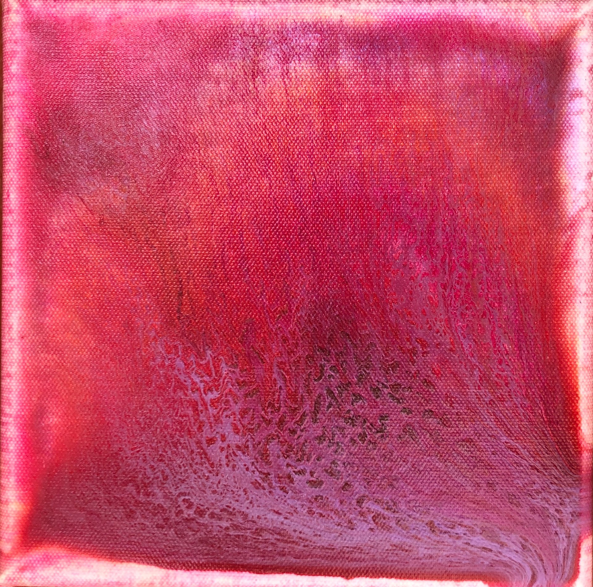 "Shades of Pink"- 8" x 8" AND "North Wind" 10"x 10" Pour paintings product image (3)