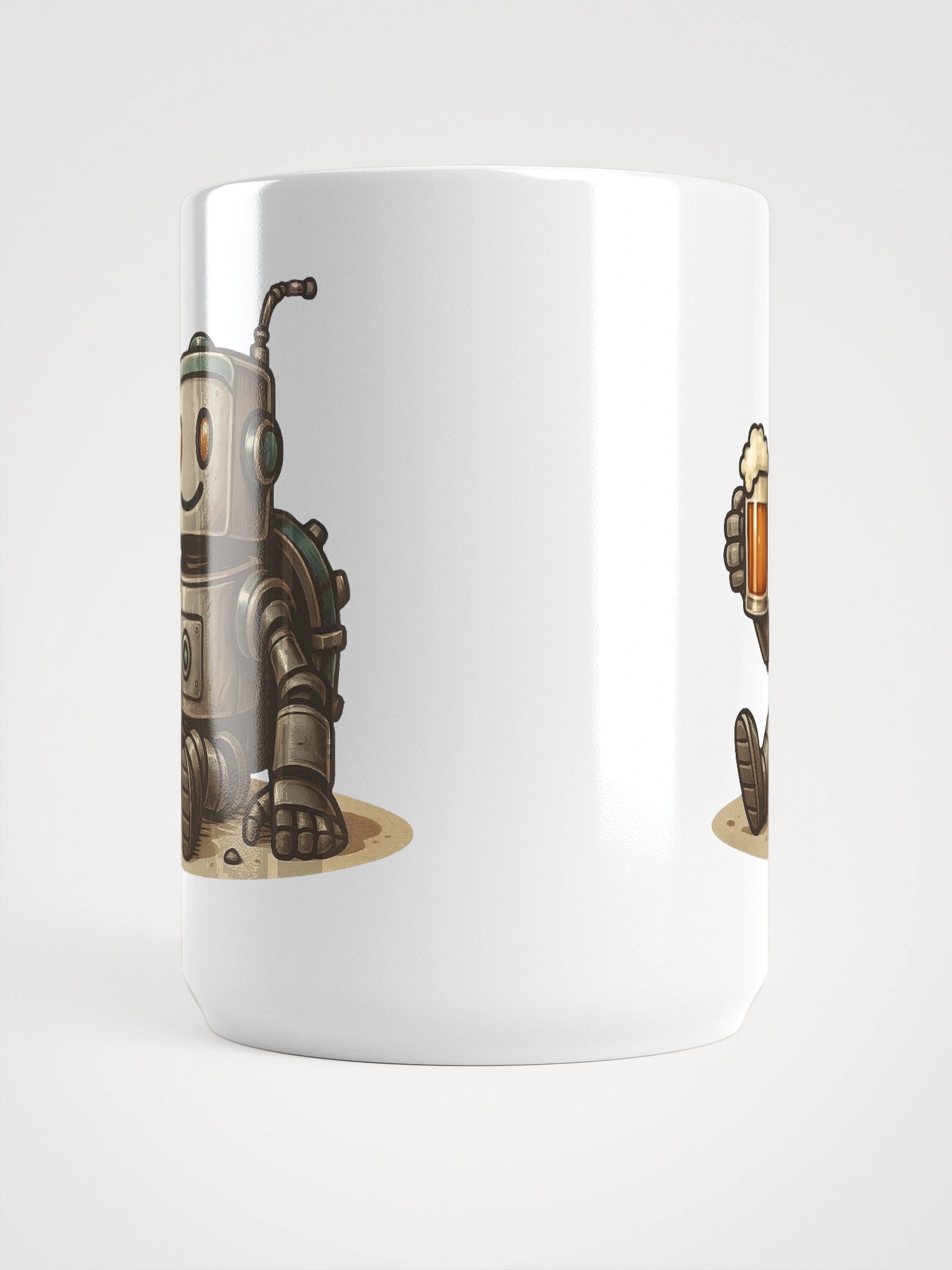 Happy robot says "Cheers!" - mug product image (2)