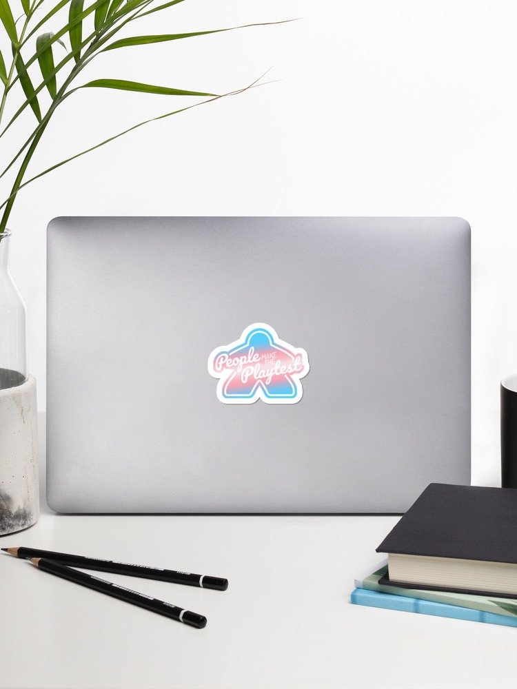 Big Meeple Trans Pride PMTP Vinyl Sticker product image (2)