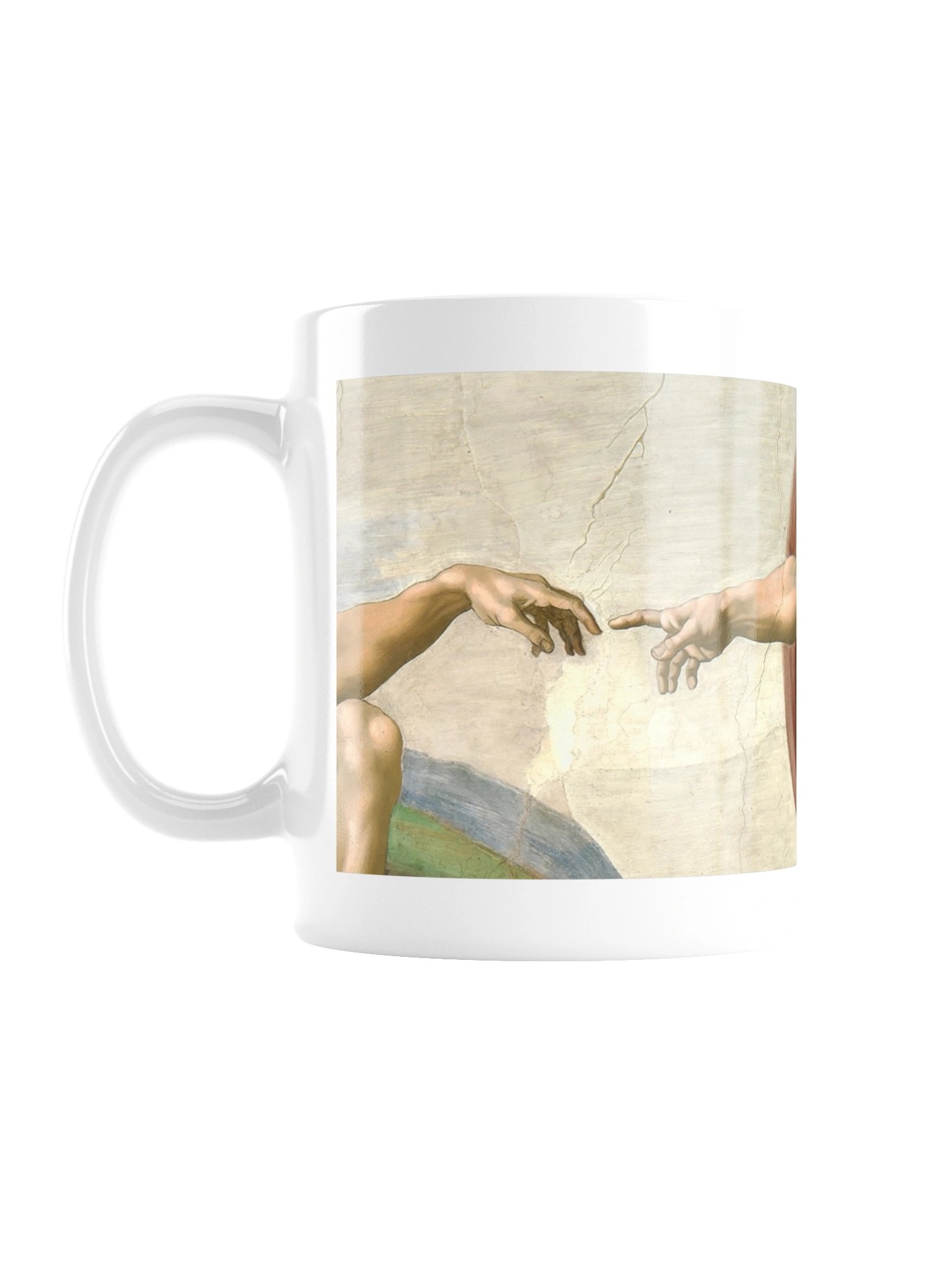 Michelangelo – The Creation of Adam (Hands Detail) – Mug product image (1)