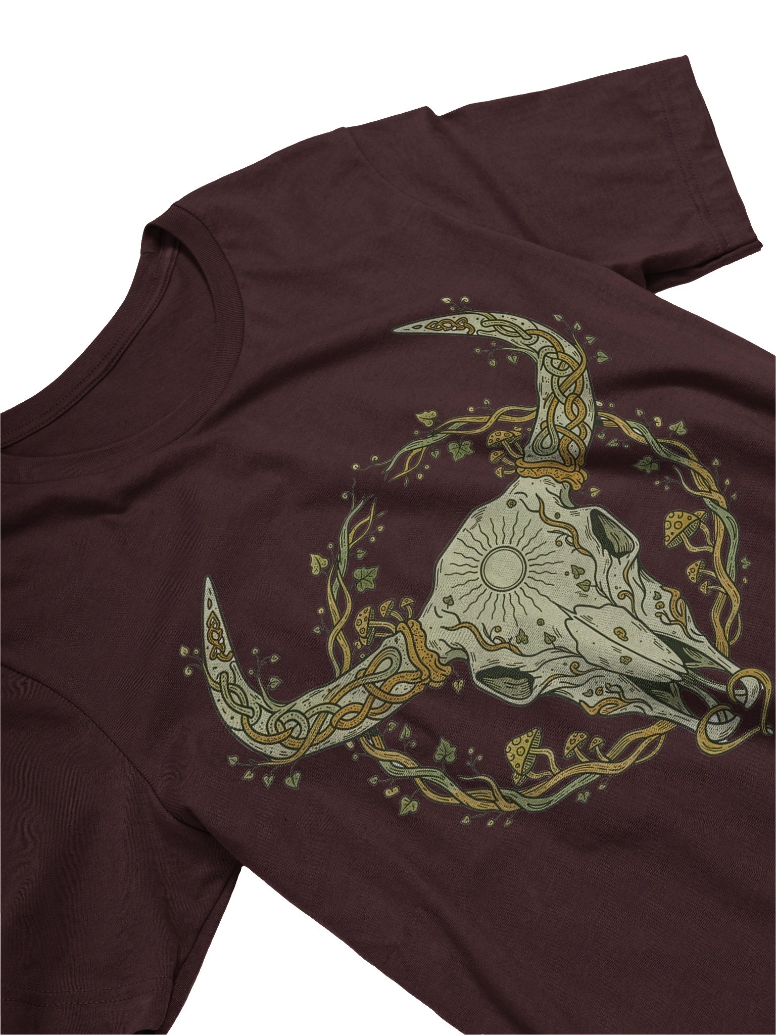 Verdant Horns — Botanical Skull Tee product image (19)