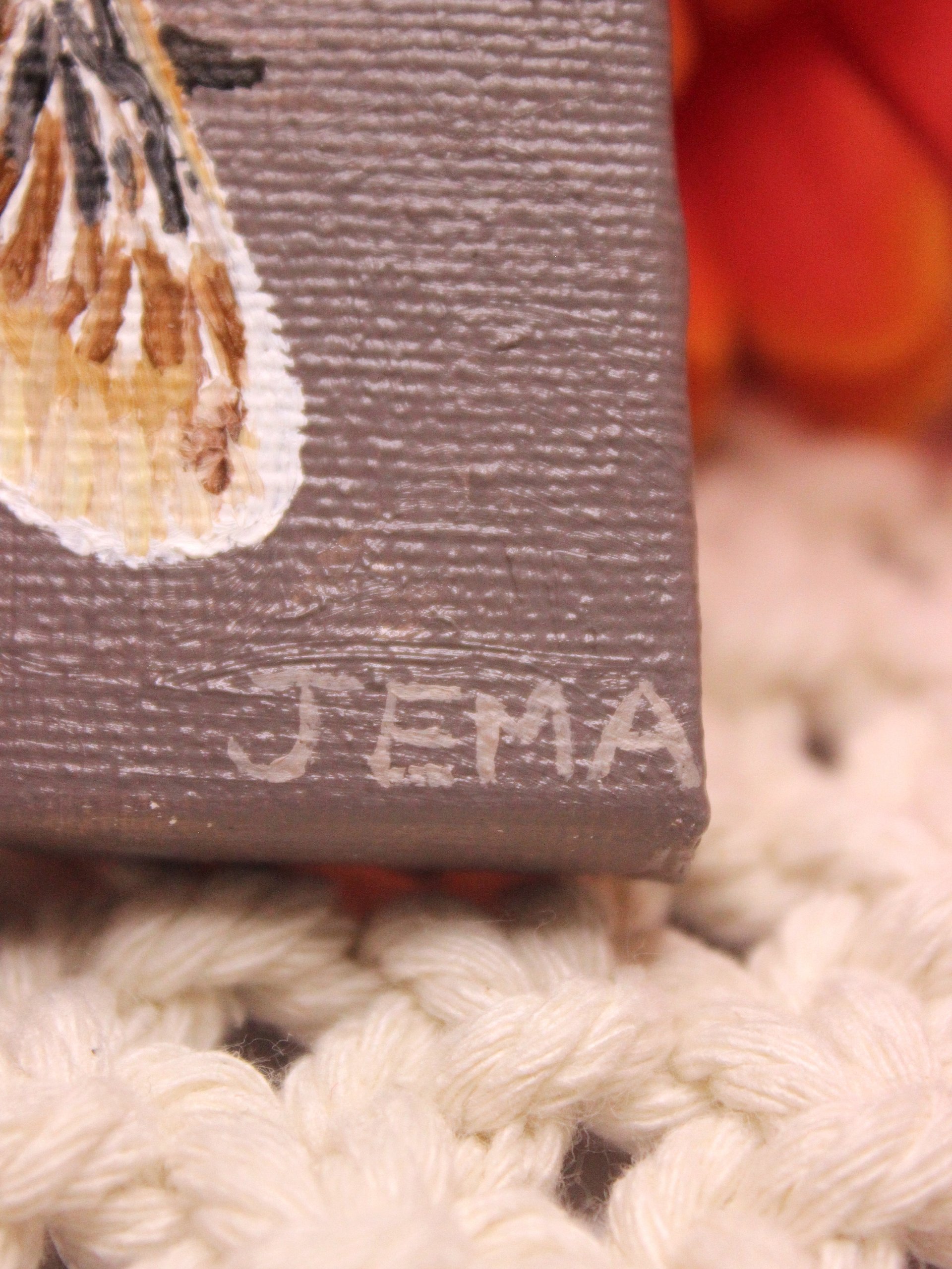 Southern Flannel Moth Mini Oil Painting product image (2)