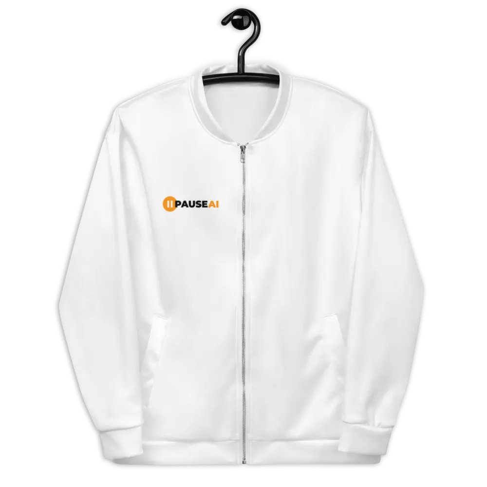 White Bomber Jacket (Unisex) product image (3)