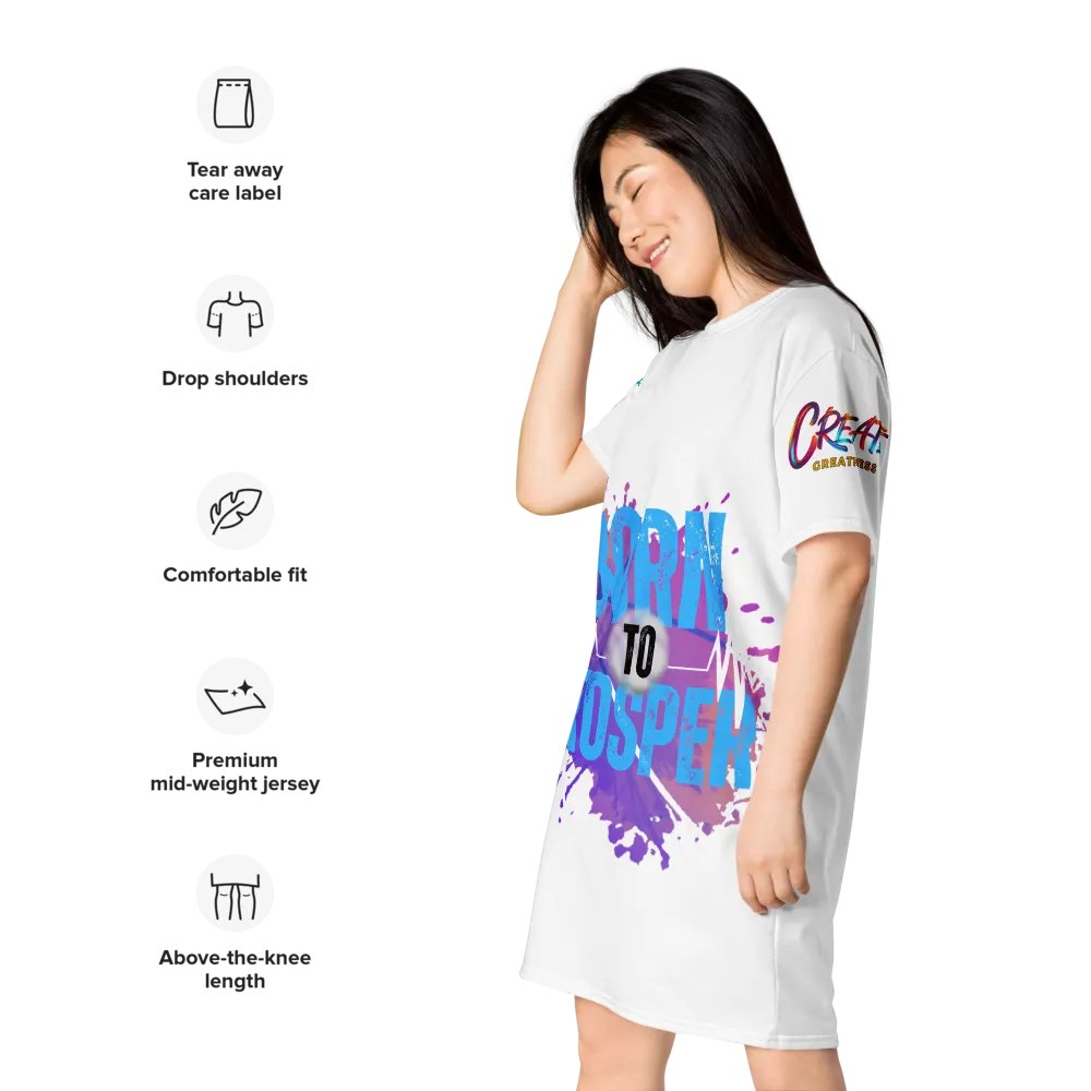Born to Prosper Energetic Moves All-Over T-Shirt Dress product image (10)