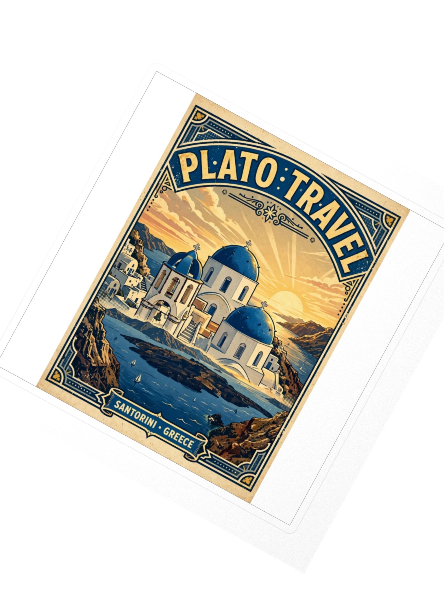 Santorini Poster Sticker product image (2)
