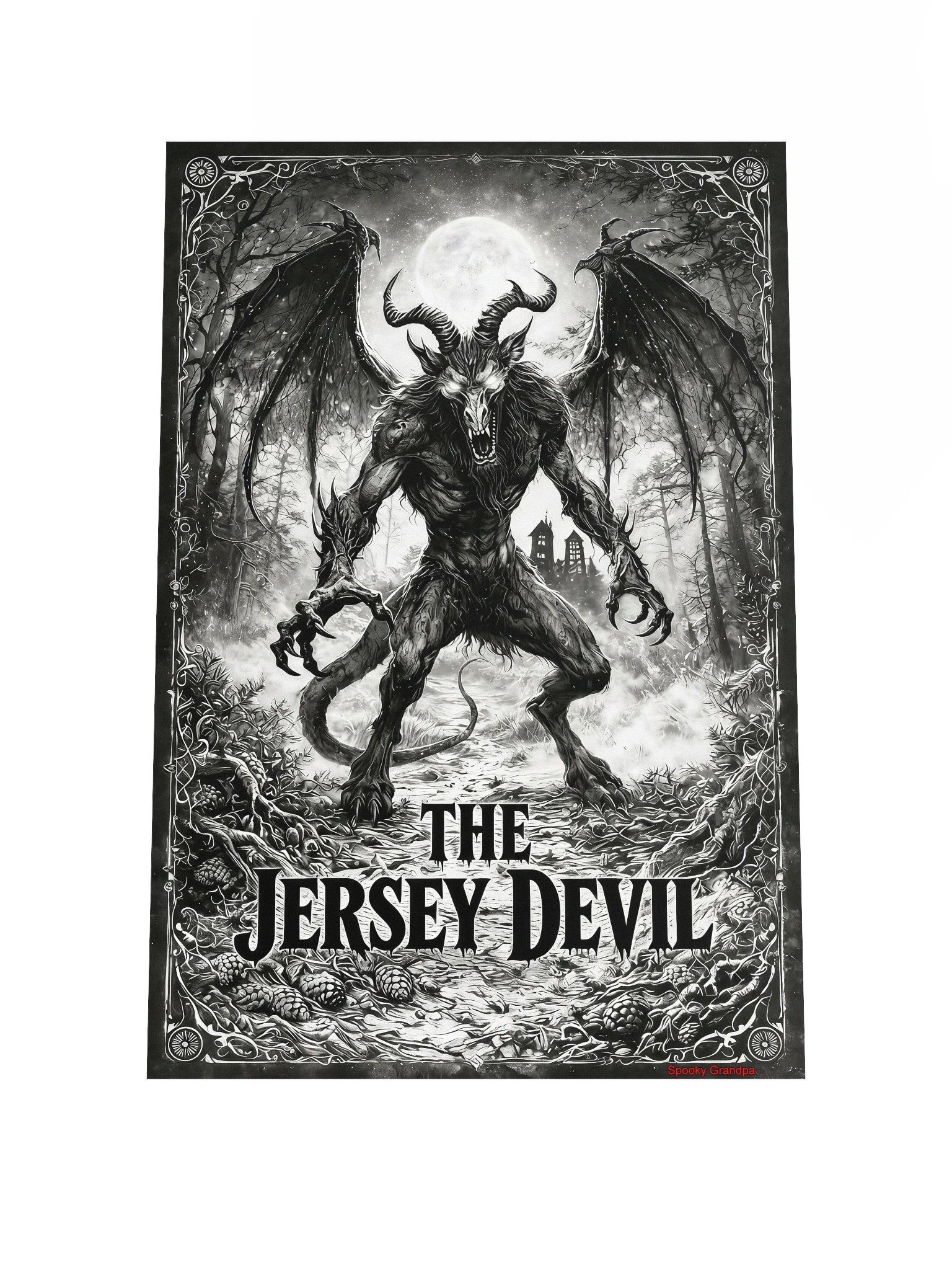 The Jersey Devil – Noir Edition Premium Poster product image (1)