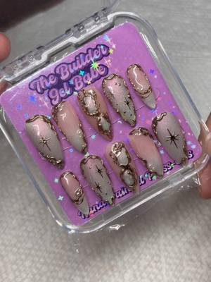 Some whimsical, celestial inspired nails ✨  As much as I love anime sets, I also love doing some super pretty girly sets too 🥹  This set will be part of a new collection coming to the website in August 💜  #whimsy #whimsical #celestial #animenails #nailinspo 