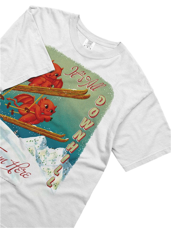 IT'S ALL DOWNHILL FROM HERE - T-SHIRT product image (2)
