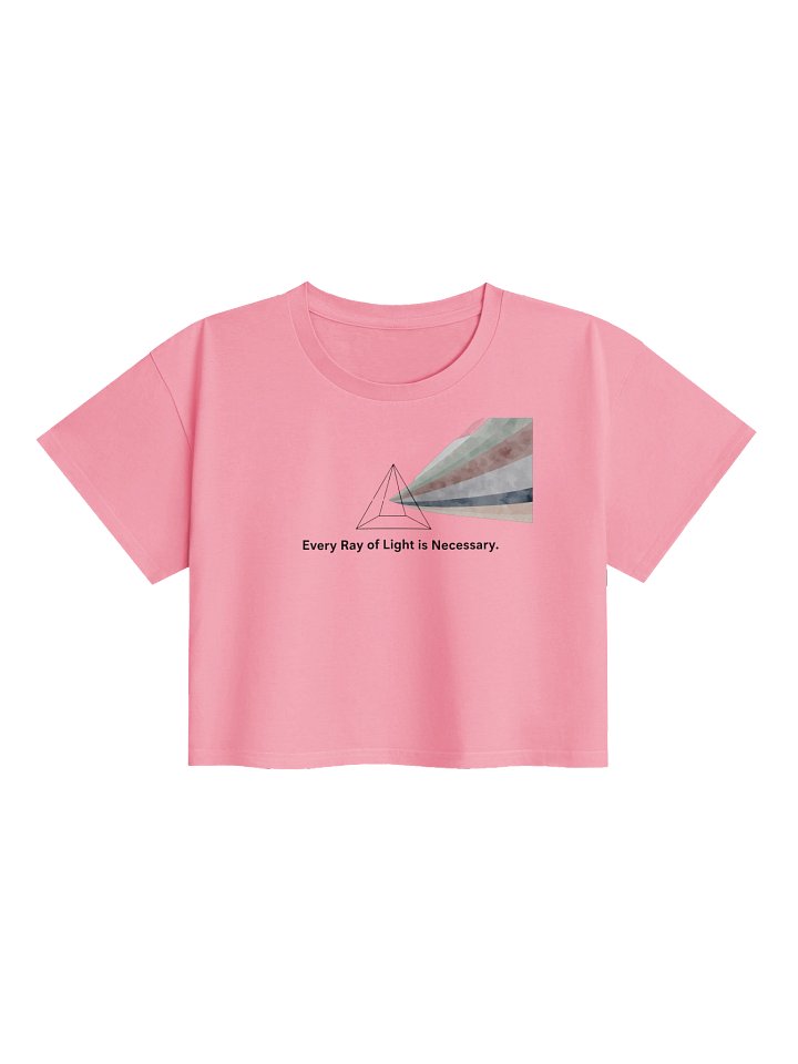 Every Ray of Light Crop Top, AS Colour Women’s Premium Crop Tee, Inspirational Graphic Shirt, Soft Spiritual Minimalist Top product image (2)
