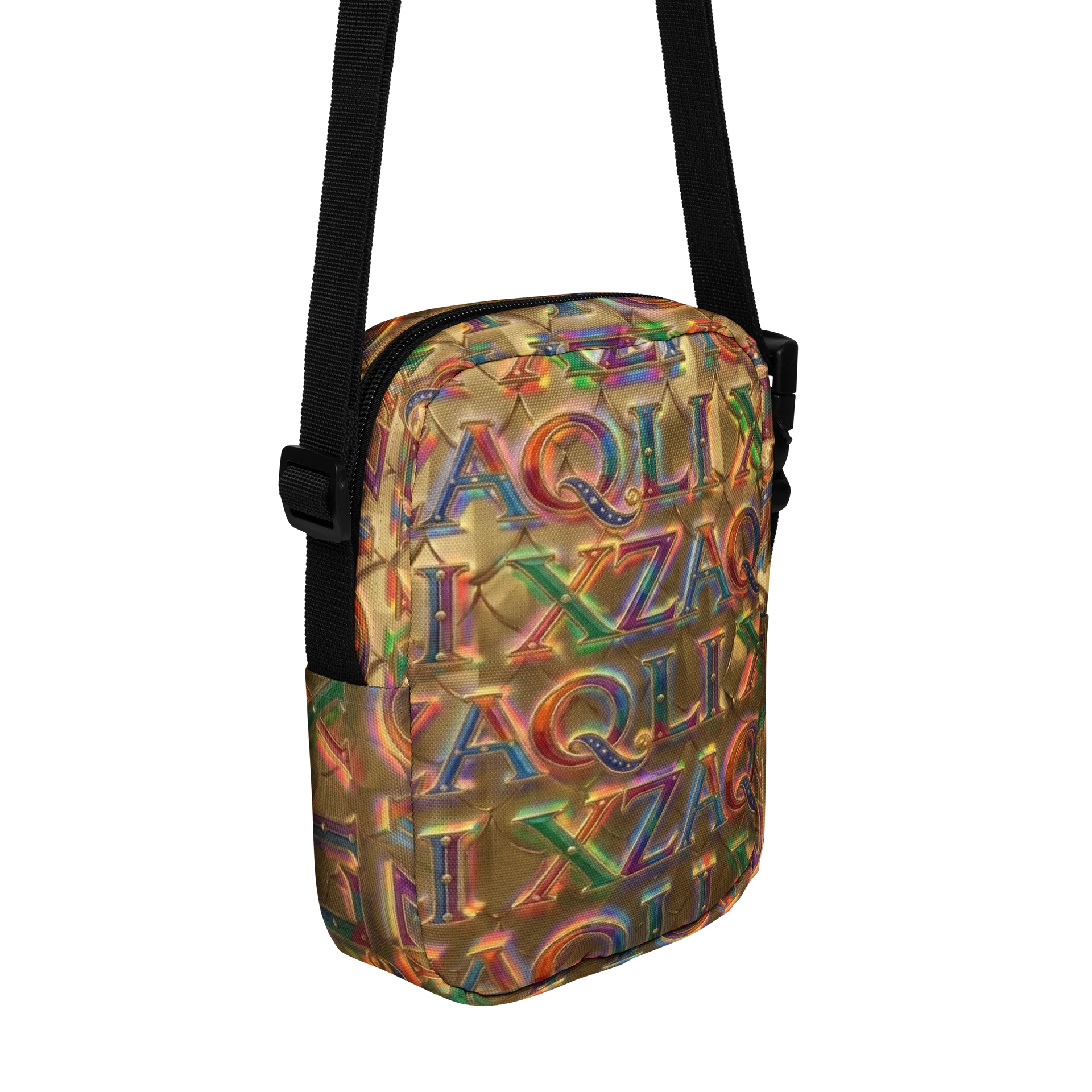 XZAQLI Liquid Gold Monogram Utility Crossbody Bag product image (5)