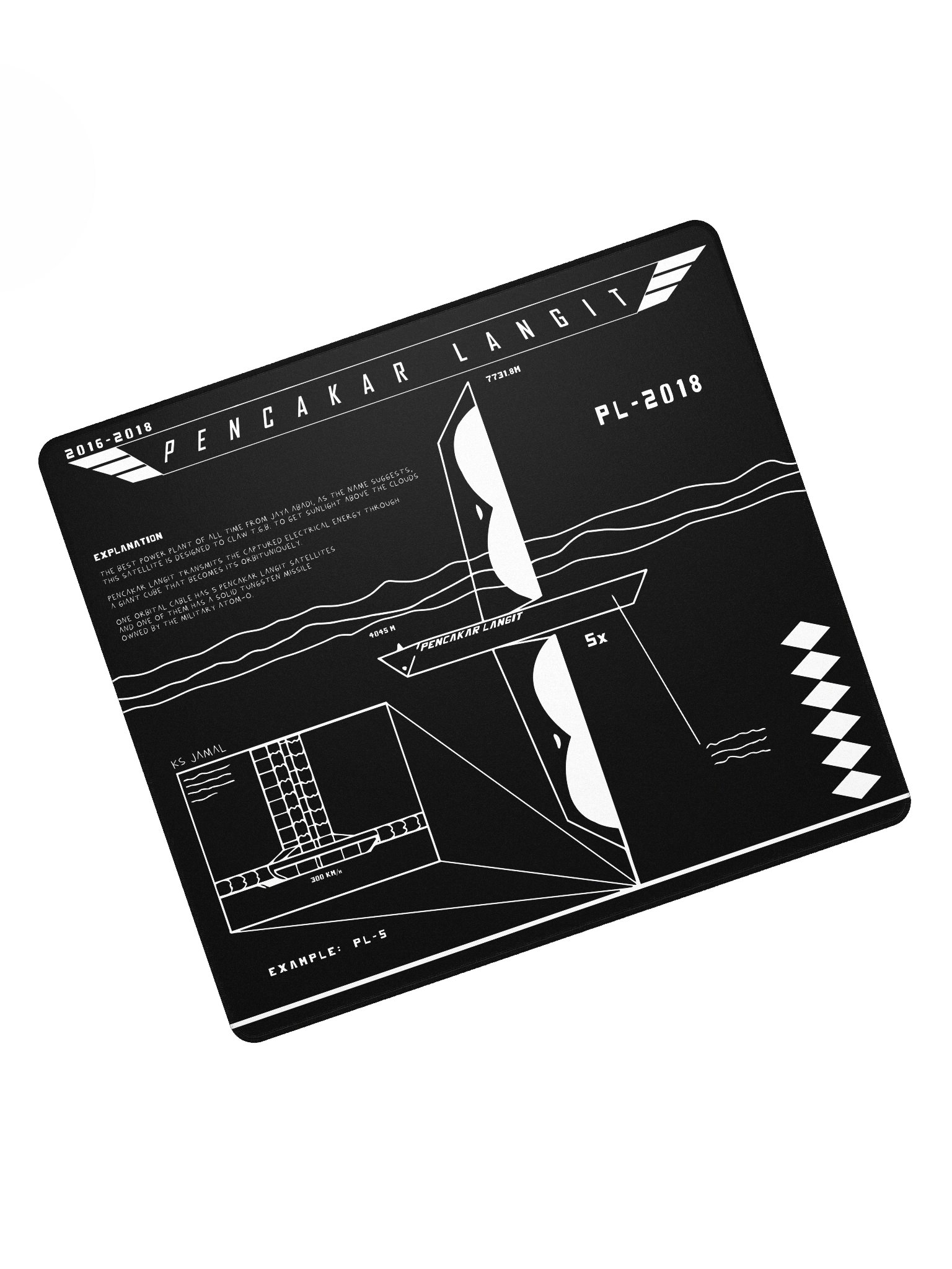 DESKMAT | PENCAKAR LANGIT (BLACK EDITION) product image (1)