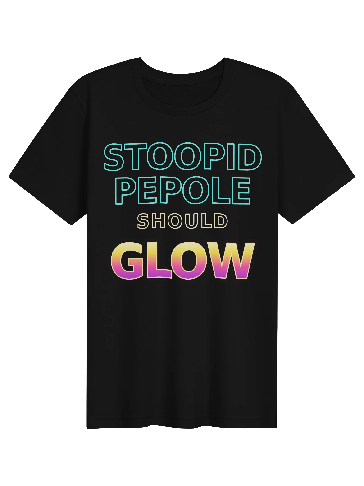 Stoopid Pepole Should Glow (Black/Navy) product image (1)